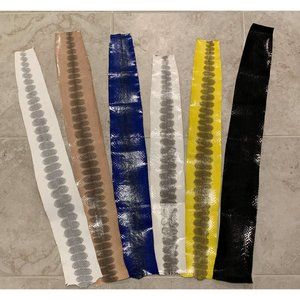 LOT of 6 Hardwicke Sea SNAKE SKINS Finished Exotic leather Grade A. Misc colors